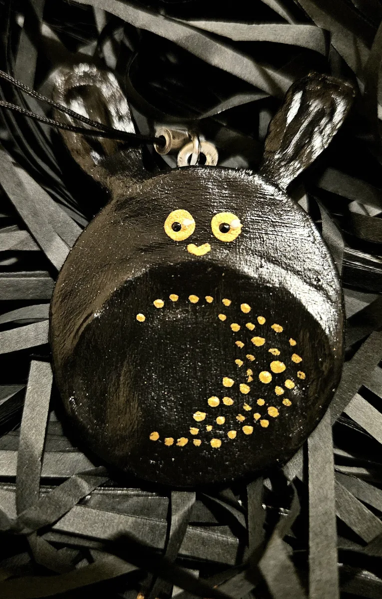 galet anti stress cute animal noir